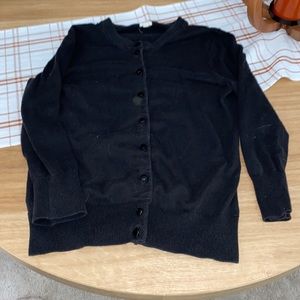 Black J Crew layering sweater